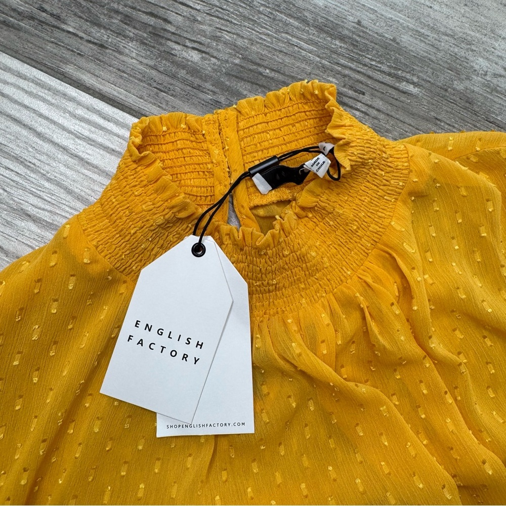 ENGLISH Factory Mustard Yellow Long Sleeve Top - Picture 4 of 11